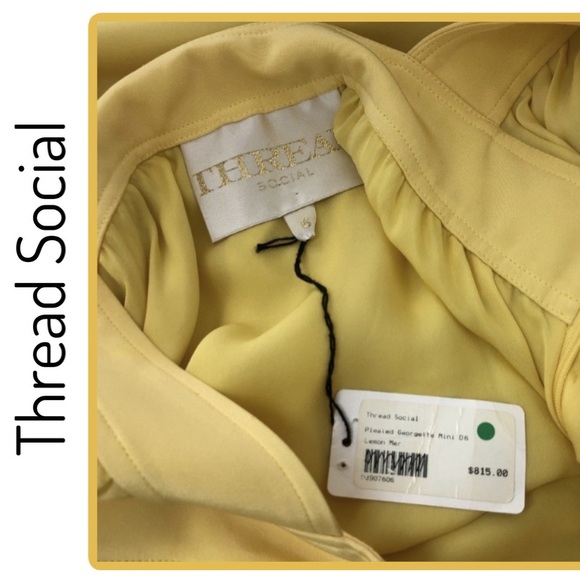 NWT Thread Social Yellow Lined Mini-Square Neck🔥 - Picture 13 of 15